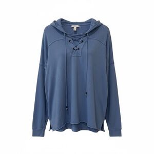 Aerie NWT oversized blue lace up hoodie, small